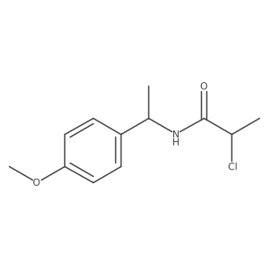 2-Chloro-N-(1-(4-methoxyphenyl)ethyl)propanamide结构式