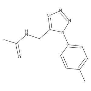 N-((1-(p-tolyl)-1H-tetrazol-5-yl)methyl)acetamide Structure