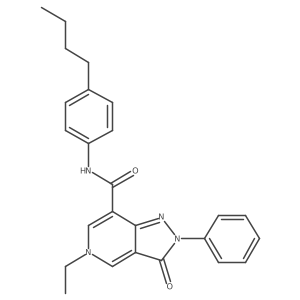 N-(4-butylphenyl)-5-ethyl-3-oxo-2-phenyl-3,5-dihydro-2H-pyrazolo[4,3-c]pyridine-7-carboxamide Structure