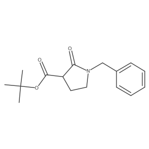 Tert-butyl 1-benzyl-2-oxopyrrolidine-3-carboxylate结构式