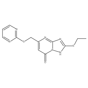 2-(Ethylsulfanyl)-5-[(pyrimidin-2-ylsulfanyl)methyl][1,2,4]triazolo[1,5-a]pyrimidin-7-ol Structure