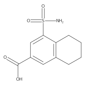 4-Sulfamoyl-5,6,7,8-tetrahydronaphthalene-2-carboxylic acid Structure