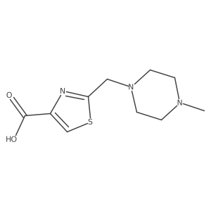 2-[(4-Methylpiperazin-1-yl)methyl]-1,3-thiazole-4-carboxylic acid Structure