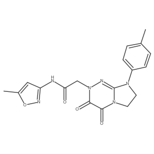 2-(3,4-dioxo-8-(p-tolyl)-3,4,7,8-tetrahydroimidazo[2,1-c][1,2,4]triazin-2(6H)-yl)-N-(5-methylisoxazol-3-yl)acetamide Structure