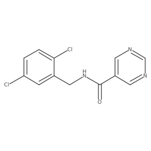 5-Pyrimidinecarboxamide,n-[(2,5-dichlorophenyl)methyl]-结构式