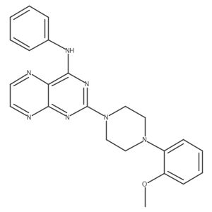 2-[4-(2-methoxyphenyl)piperazin-1-yl]-N-phenylpteridin-4-amine Structure