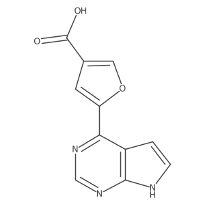 5-(1H-pyrrolo[2,3-d]pyrimidin-4-yl)furan-3-carboxylic acid Structure