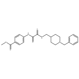 Methyl 4-(2-(((1-benzylpiperidin-4-yl)methyl)amino)-2-oxoacetamido)benzoate Structure