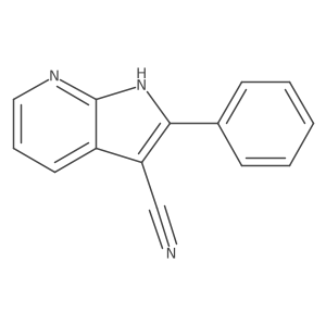 2-Phenyl-1H-pyrrolo[2,3-b]pyridine-3-carbonitrile结构式