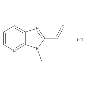 3-Methylimidazo[4,5-b]pyridine-2-carbaldehyde;hydrochloride结构式