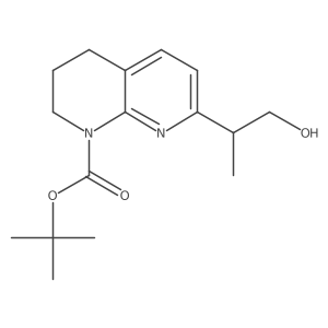 Tert-butyl 7-(1-hydroxypropan-2-YL)-3,4-dihydro-1,8-naphthyridine-1(2H)-carboxylate结构式