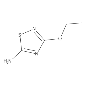 1,2,4-Thiadiazole, 5-amino-3-ethoxy-结构式