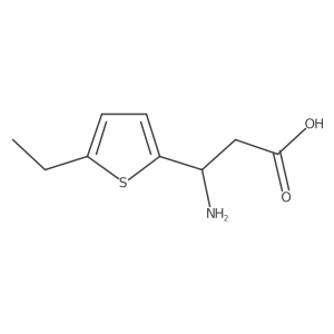 3-Amino-3-(5-ethylthiophen-2-yl)propanoic acid结构式