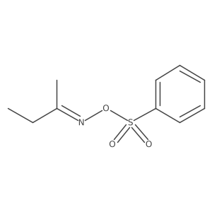 2-Butanone, O-(phenylsulfonyl)oxime Structure