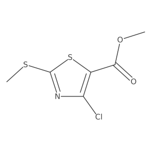Methyl 4-chloro-2-(methylthio)thiazole-5-carboxylate结构式