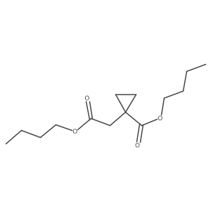 Butyl 1-(2-butoxy-2-oxoethyl)cyclopropane-1-carboxylate结构式