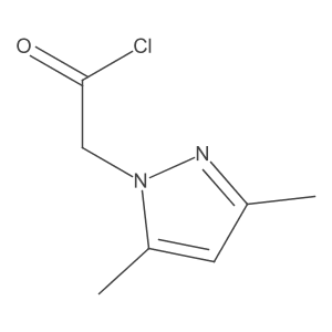 (3,5-Dimethylpyrazol-1-yl)acetyl chloride结构式