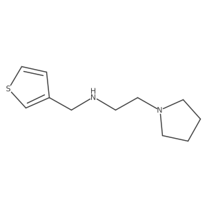 2-(Pyrrolidin-1-yl)-N-(thiophen-3-ylmethyl)ethan-1-amine结构式