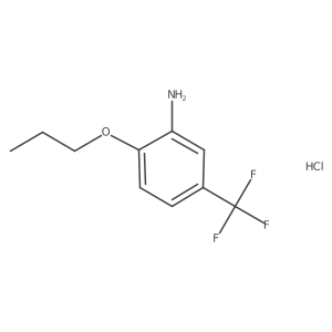 2-Propoxy-5-(trifluoromethyl)aniline hydrochloride结构式