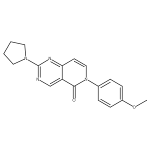 6-(4-methoxyphenyl)-2-(pyrrolidin-1-yl)pyrido[4,3-d]pyrimidin-5(6H)-one Structure