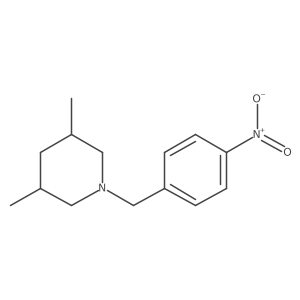 3,5-Dimethyl-1-(4-nitrobenzyl)piperidine结构式