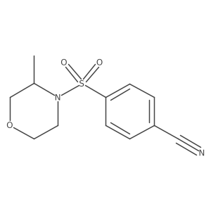 4-((3-Methylmorpholino)sulfonyl)benzonitrile结构式