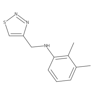 2,3-Dimethyl-N-(1,2,3-thiadiazol-4-ylmethyl)aniline Structure