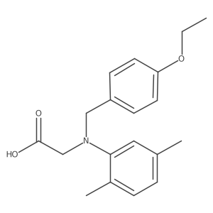 N-(2,5-Dimethylphenyl)-N-[(4-ethoxyphenyl)methyl]glycine Structure