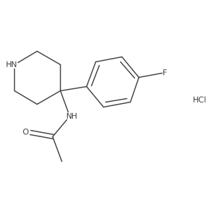 N-(4-(4-Fluorophenyl)piperidin-4-yl)acetamide hydrochloride Structure