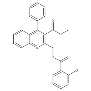 Methyl 2-[(2-chloropyridine-3-carbonyl)oxymethyl]-4-phenylquinoline-3-carboxylate Structure