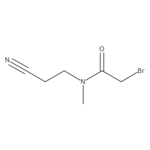 2-bromo-N-(2-cyanoethyl)-N-methylacetamide Structure