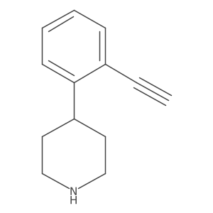4-(2-Ethynylphenyl)piperidine结构式