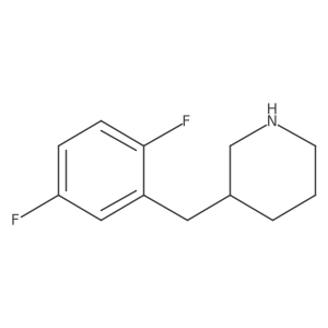 3-(2,5-Difluorobenzyl)piperidine Structure