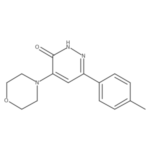 4-Morpholino-6-(p-tolyl)pyridazin-3(2H)-one结构式