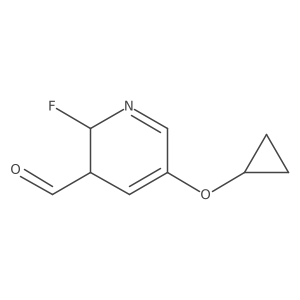 5-Cyclopropoxy-2-fluoro-2,3-dihydropyridine-3-carbaldehyde结构式