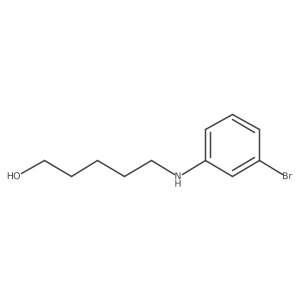 5-(3-Bromophenylamino)pentan-1-ol结构式