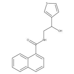 N-(2-hydroxy-2-(thiophen-3-yl)ethyl)-1-naphthamide Structure