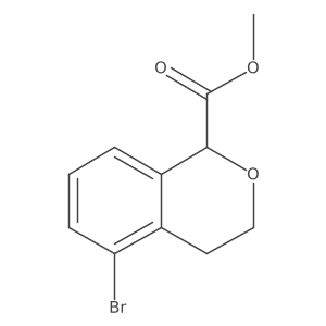 methyl 5-bromo-3,4-dihydro-1H-isochromene-1-carboxylate Structure