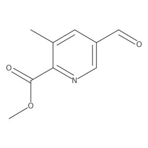 Methyl 5-formyl-3-methylpicolinate结构式