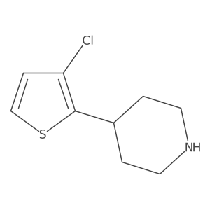 4-(3-Chlorothiophen-2-yl)piperidine结构式