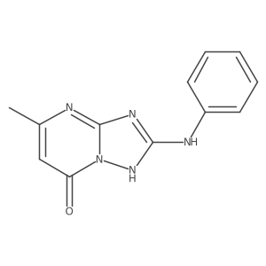 5-methyl-2-(phenylamino)-[1,2,4]triazolo[1,5-a]pyrimidin-7(3H)-one结构式