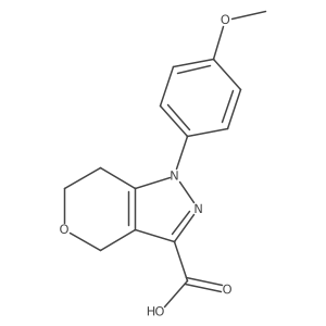 1-(4-Methoxyphenyl)-1,4,6,7-tetrahydropyrano[4,3-C]pyrazole-3-carboxylic acid Structure