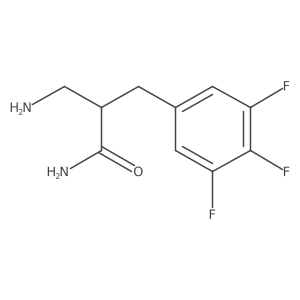 3-Amino-2-[(3,4,5-trifluorophenyl)methyl]propanamide结构式
