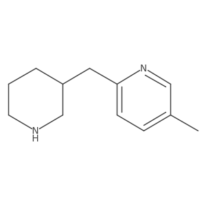 5-Methyl-2-(piperidin-3-ylmethyl)pyridine Structure