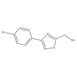 (3-(4-Bromophenyl)-1,2,4-oxadiazol-5-yl)methanol Structure
