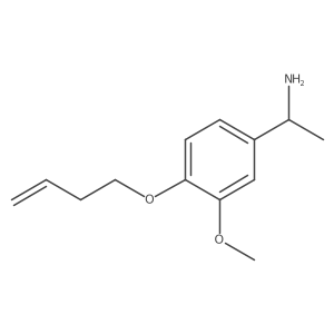 Benzenemethanamine, 4-(3-buten-1-yloxy)-3-methoxy-I+/--methyl-, (I+/-R)- Structure