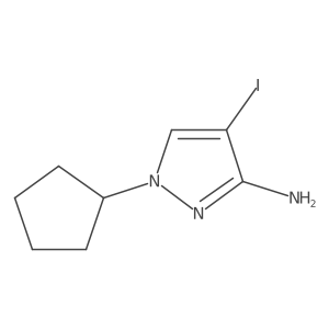 1-Cyclopentyl-4-iodo-1H-pyrazol-3-amine Structure