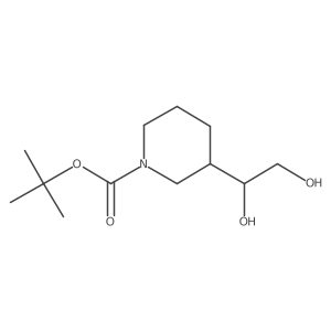 Tert-butyl 3-(1,2-dihydroxyethyl)piperidine-1-carboxylate Structure