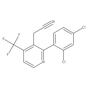 2-(2,4-Dichlorophenyl)-4-(trifluoromethyl)pyridine-3-acetonitrile结构式