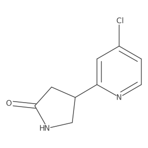 4-(4-Chloropyridin-2-yl)pyrrolidin-2-one结构式